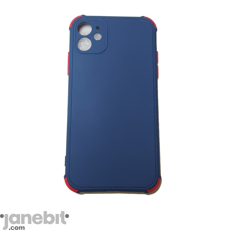 قاب ژله ای دکمه رنگی گوشی IPHONE 11 محافظ لنزدار — تصویر ۲