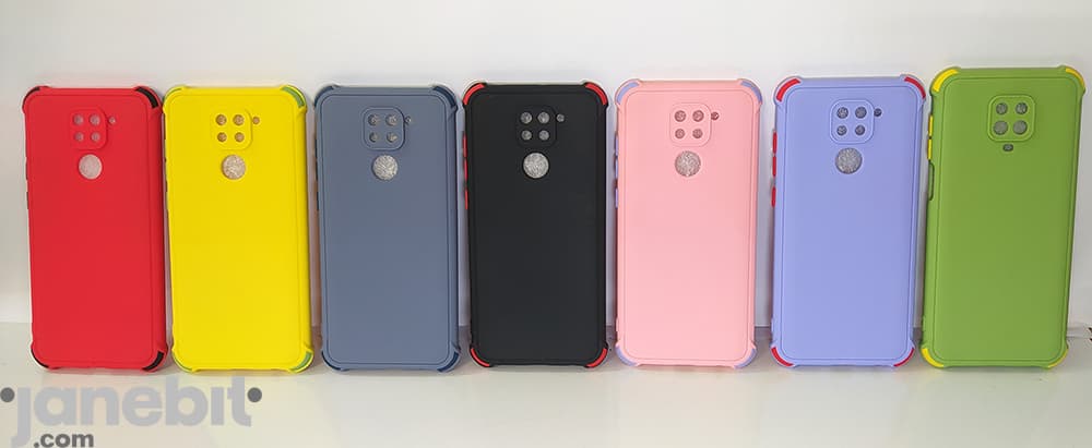 قاب ژله ای دکمه رنگی گوشی REDMI NOTE9 محافظ لنزدار — تصویر ۵