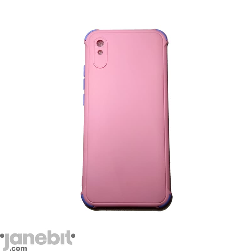 قاب ژله ای دکمه رنگی گوشی REDMI 9A محافظ لنزدار