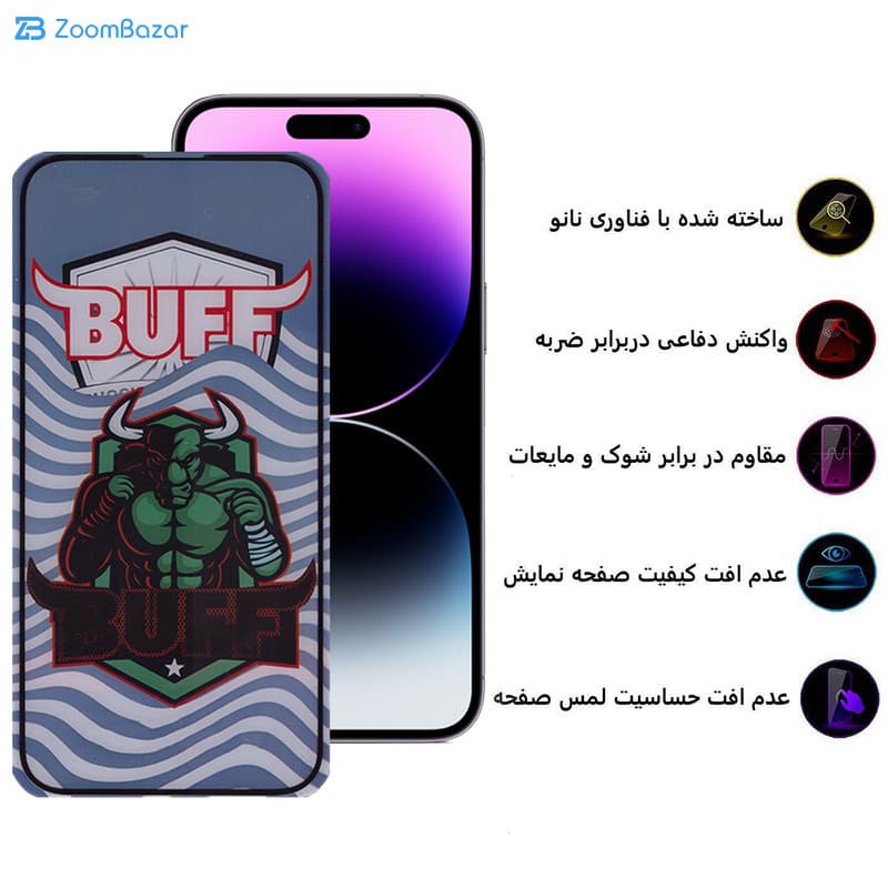 گلس 5D بوف مدل Super Power-Gمناسب برای گوشی موبایل اپل iPhone 14 Pro Max — تصویر ۷