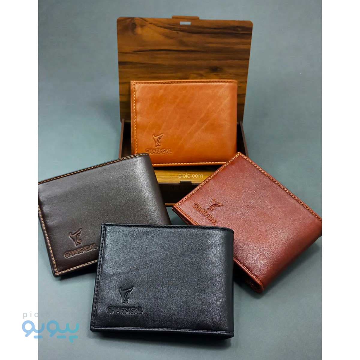 کیف پول جیبی چرم گاوی چرمسال ایتم 61026 عمده و کارتنی — تصویر ۲