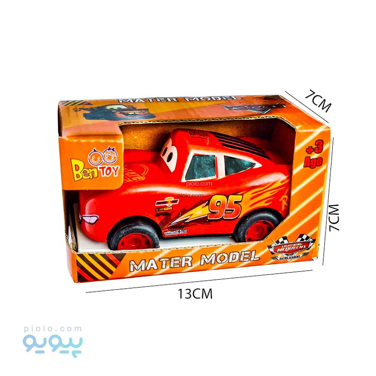 اسباب بازی ماشین پلاستیکی مک کویین بن توی آیتم 5143 عمده و کارتنی