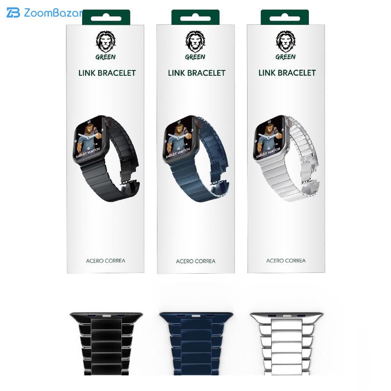 بند گرین مدل LINL BRACELET مناسب برای اپل واچ 42/44 میلی متری — تصویر ۲