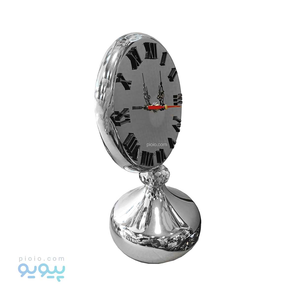 ساعت رومیزی تزئینی پایه دار فلزی — تصویر ۲