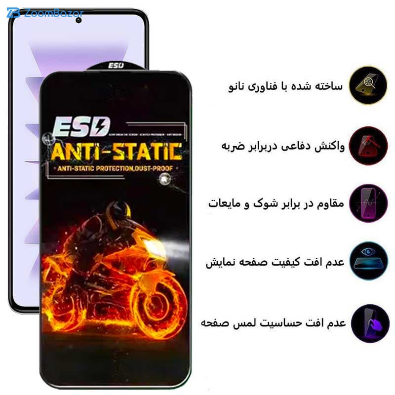 گلس اِپیکوی مدل Fiery ESD مناسب برای گوشی موبایل شیائومی Redmi K60 Pro / Redmi K60 / Redmi K60E — تصویر ۴
