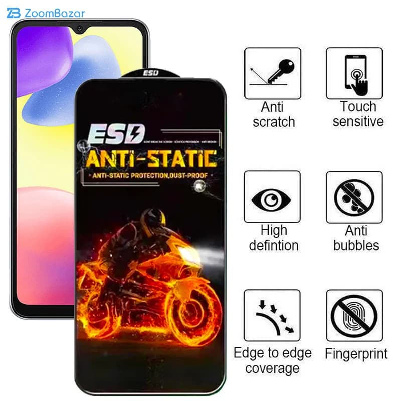 گلس اِپیکوی مدل Fiery ESD مناسب برای گوشی موبایل شیائومی Redmi 10A / 9T / 9 Prime / 9 / 9A / 9C / Poco C31 — تصویر ۱۲