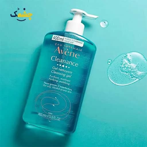 ژل شستشو اون مناسب پوست چرب و جوش دار حجم 400 میل فرانسه| Washing gel suitable for oily and acne-prone skin, volume 400 ml — تصویر ۳