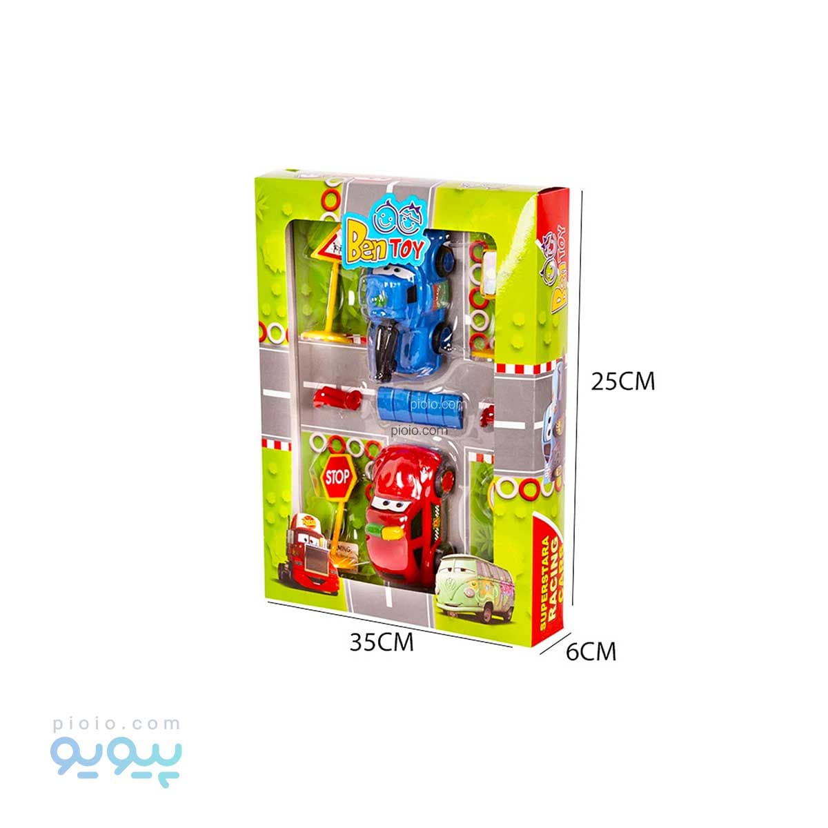 پک اسباب بازی ماشین و علائم مک کویین بن توی آیتم5141