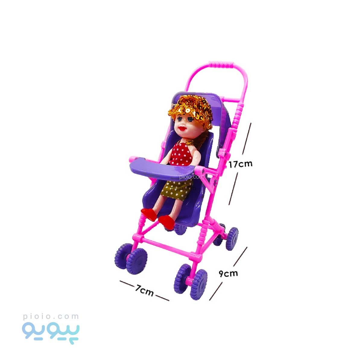 عروسک نوزاد با کالسکه آتاتویز آیتم Chariot تک و عمده