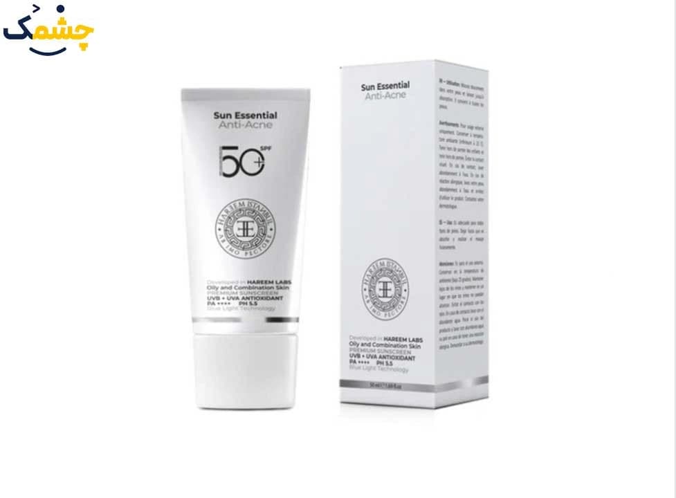 کرم ضد آفتاب مدل ضد آکنه دارای spf 50 حجم 50 میل هارم استانبول | Hareem Istanbul Spf 50 Sun Essential Anti Spot 50 ml — تصویر ۴