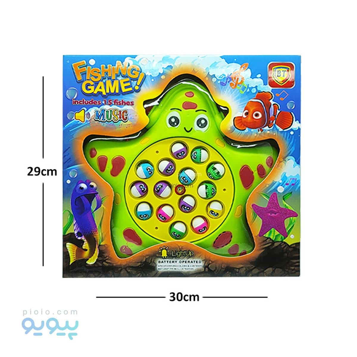 اسباب بازی ماهیگیری ستاره باطری خور آیتم BT4335 تک و عمده — تصویر ۴
