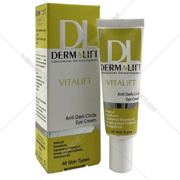 کرم ضد تیرگی دور چشم ویتالیفت درمالیفت مناسب پوست های خشک | Dermalift Vitalift Anti Dark Circle Eye Cream