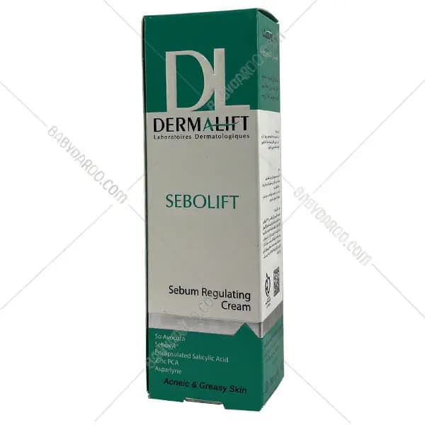 کرم متعادل کننده چربی پوست سبولیفت رنگی درمالیفت | Dermalift Sebum Regulating Cream 30 ml — تصویر ۲
