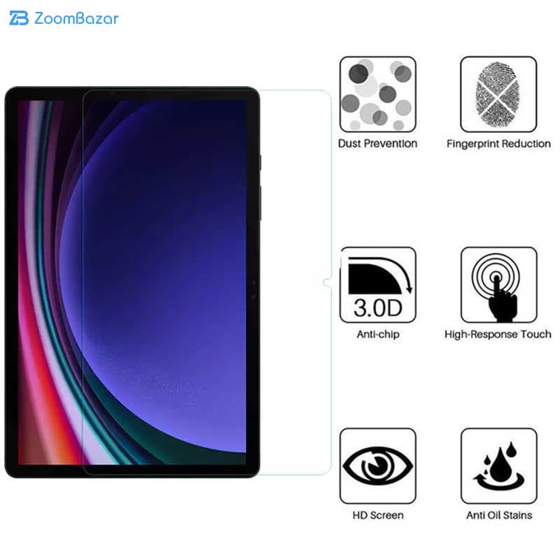 گلس بوف مدل 5D مناسب برای تبلت سامسونگ Galaxy Tab X510/ X516B/ X710/ X716B/ X700/ X706/ T870/ T875/ T876B — تصویر ۴