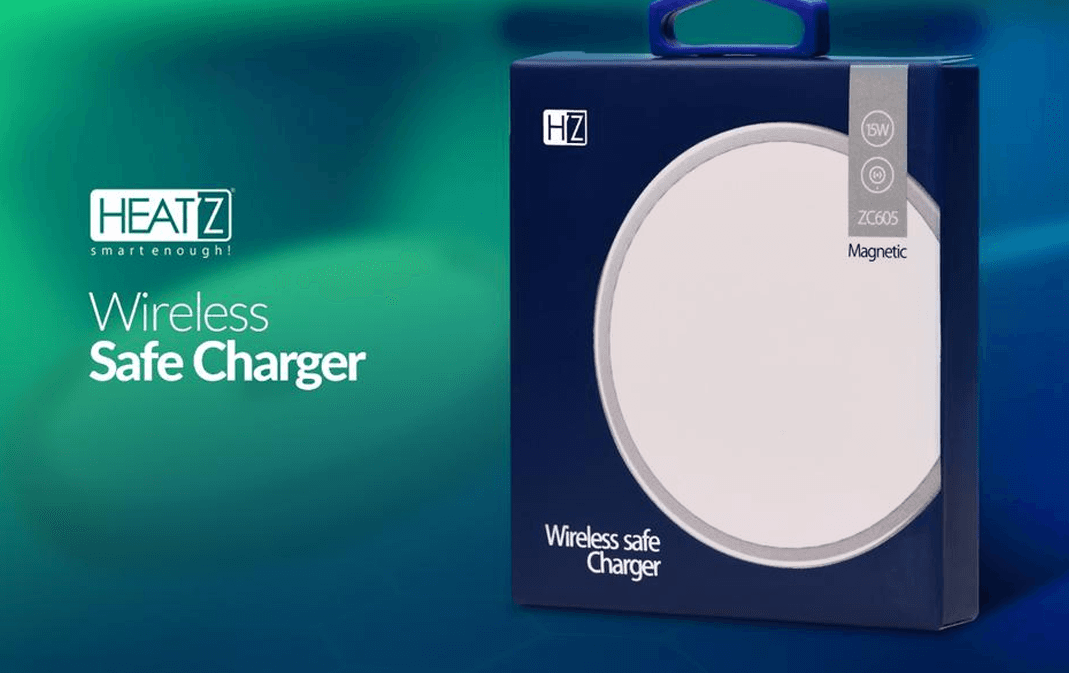 شارژر وایرلس هیتز مدل HEATZ ZC605 – شارژ سریع ۱۵ وات با اتصال مغناطیسی — تصویر ۲