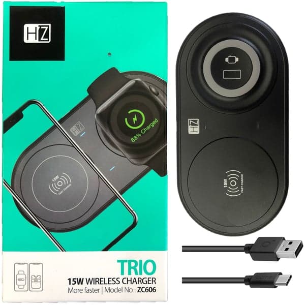 شارژر وایرلس هیتز مدل HEATZ ZC606 – ایستگاه شارژ ۳ در ۱ برای اکوسیستم اپل — تصویر ۳