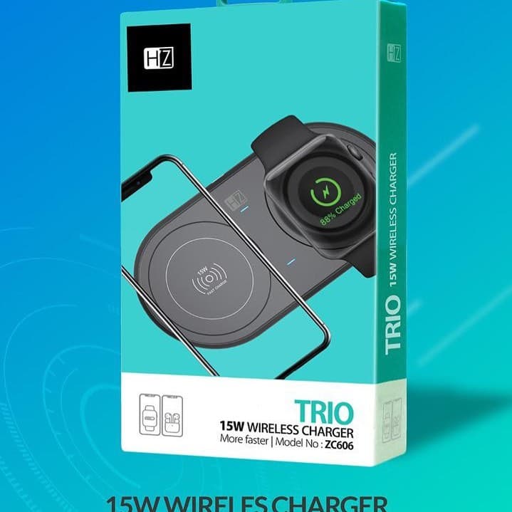 شارژر وایرلس هیتز مدل HEATZ ZC606 – ایستگاه شارژ ۳ در ۱ برای اکوسیستم اپل — تصویر ۲