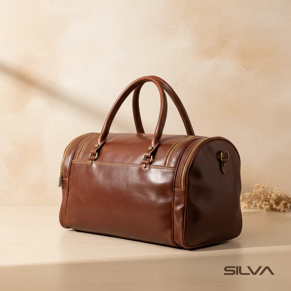 ساک مسافرتی چرم طبیعی مدل Travel Bag 37 | سیلوا چرم