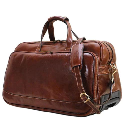 ساک مسافرتی چرم طبیعی مدل Travel Bag 35 | سیلوا چرم — تصویر ۲