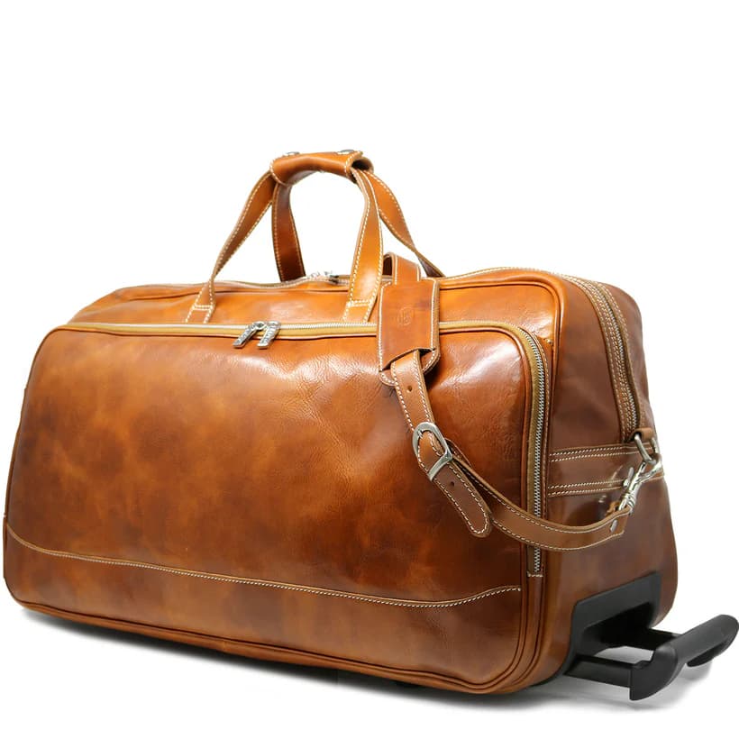 ساک مسافرتی چرم طبیعی مدل Travel Bag 35 | سیلوا چرم — تصویر ۴