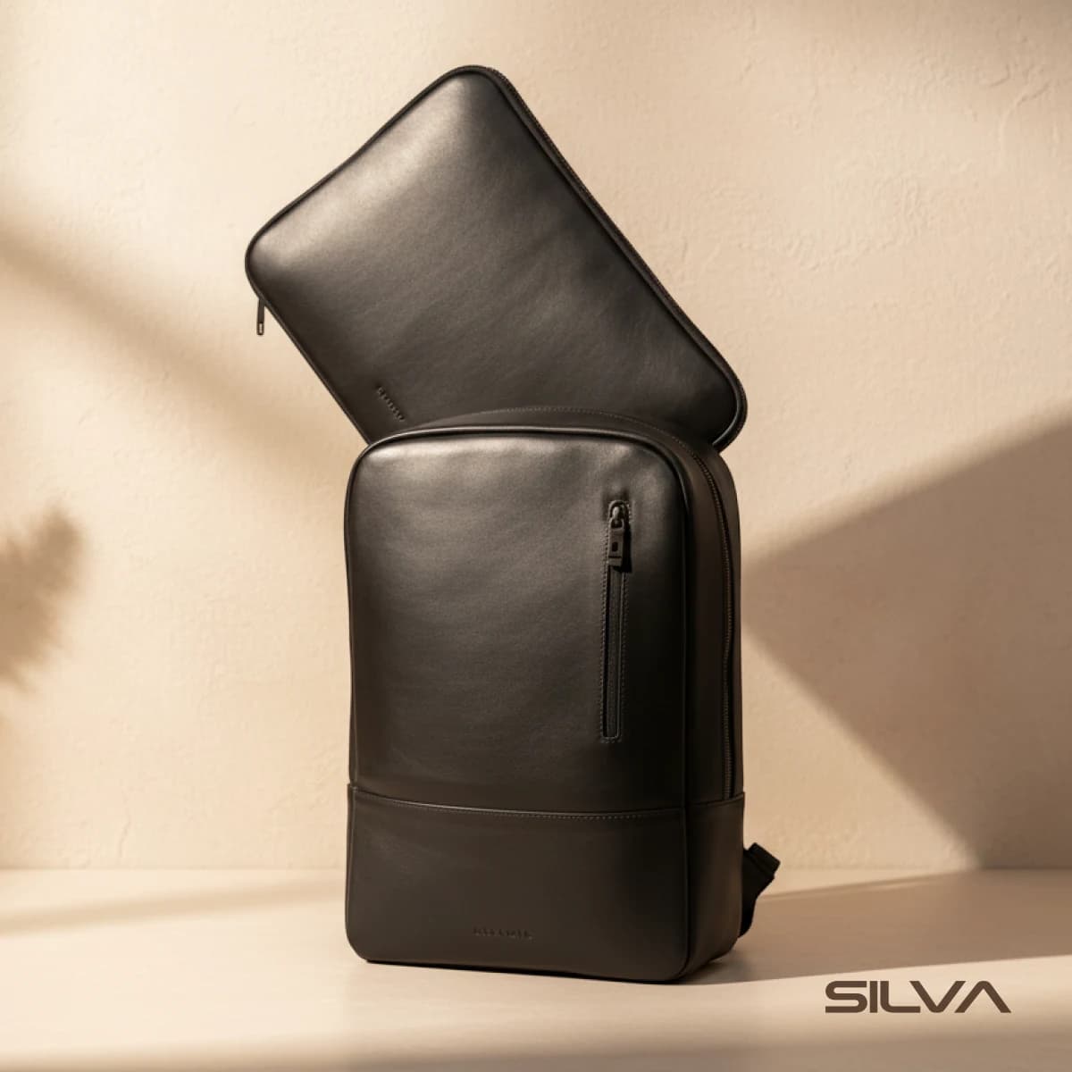 کوله پشتی چرم طبیعی مدل Back Pack 36 | سیلوا چرم