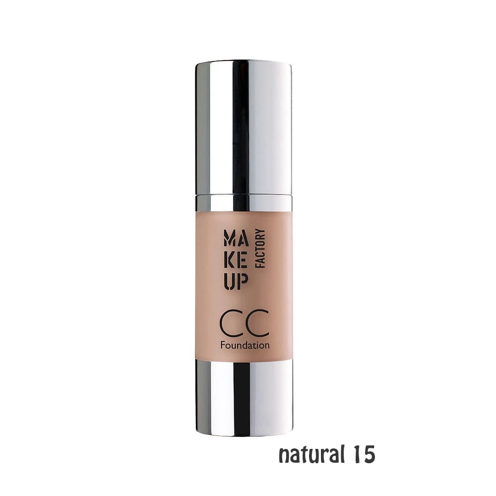 کرم پودر CC فوندیشن میکاپ فکتوری SPF10 شماره 15 MAKE UP FACTORY CC FOUNDATION CREAM WITH SPF10