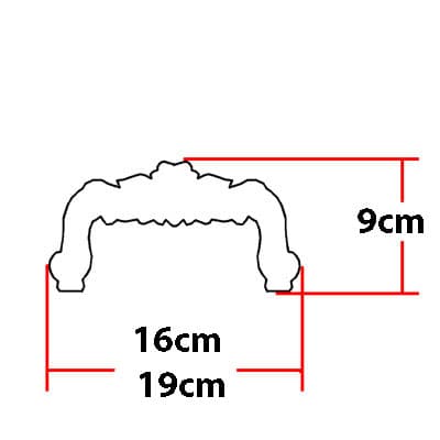 گل تزیینی طرح منبت PVC کد U175 — تصویر ۳
