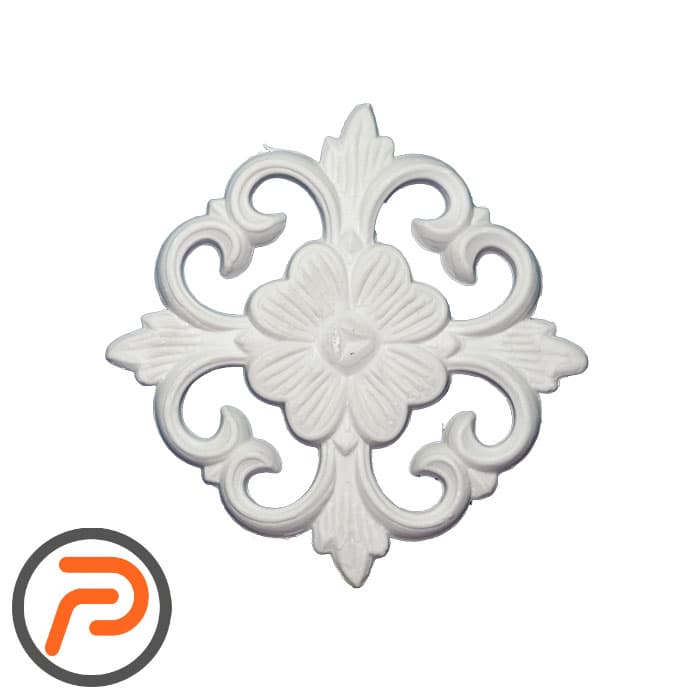 گل تزئینی طرح منبت PVC کد 207e — تصویر ۲