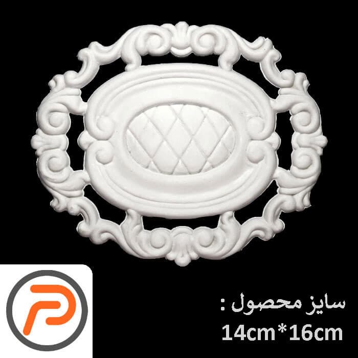 گل تزئینی طرح منبت pvc کد 3033