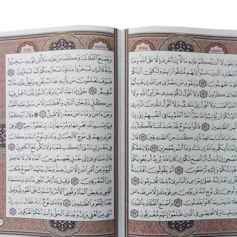 قرآن وزیری بدون ترجمه 5رنگ گالینگور با ضرب اسماء — تصویر ۷