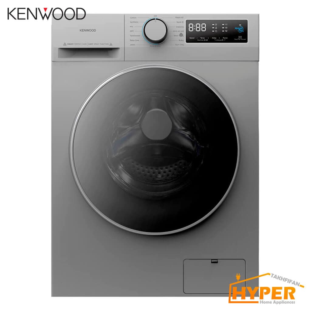 ماشین لباسشویی کنوود KW-9460S نقره ای 9 کیلویی