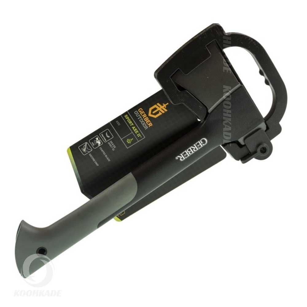 تبر GERBER SPORT AXE ll دسته سبز — تصویر ۷