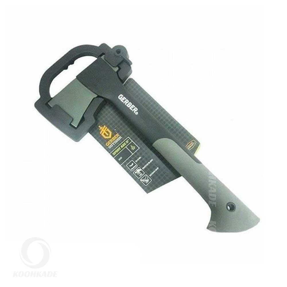 تبر GERBER SPORT AXE ll دسته سبز — تصویر ۸