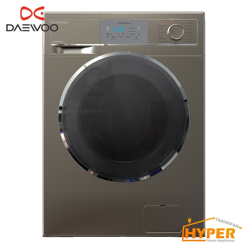 ماشین لباسشویی دوو Daewoo DWK-8422 نقره ای 8 کیلویی