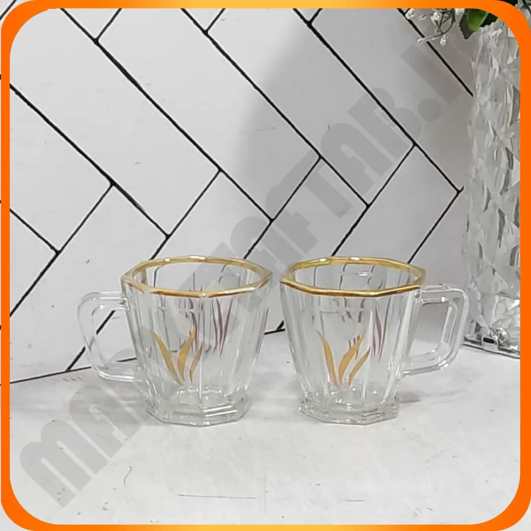 490 فنجان استیج لب طلا لاله hb