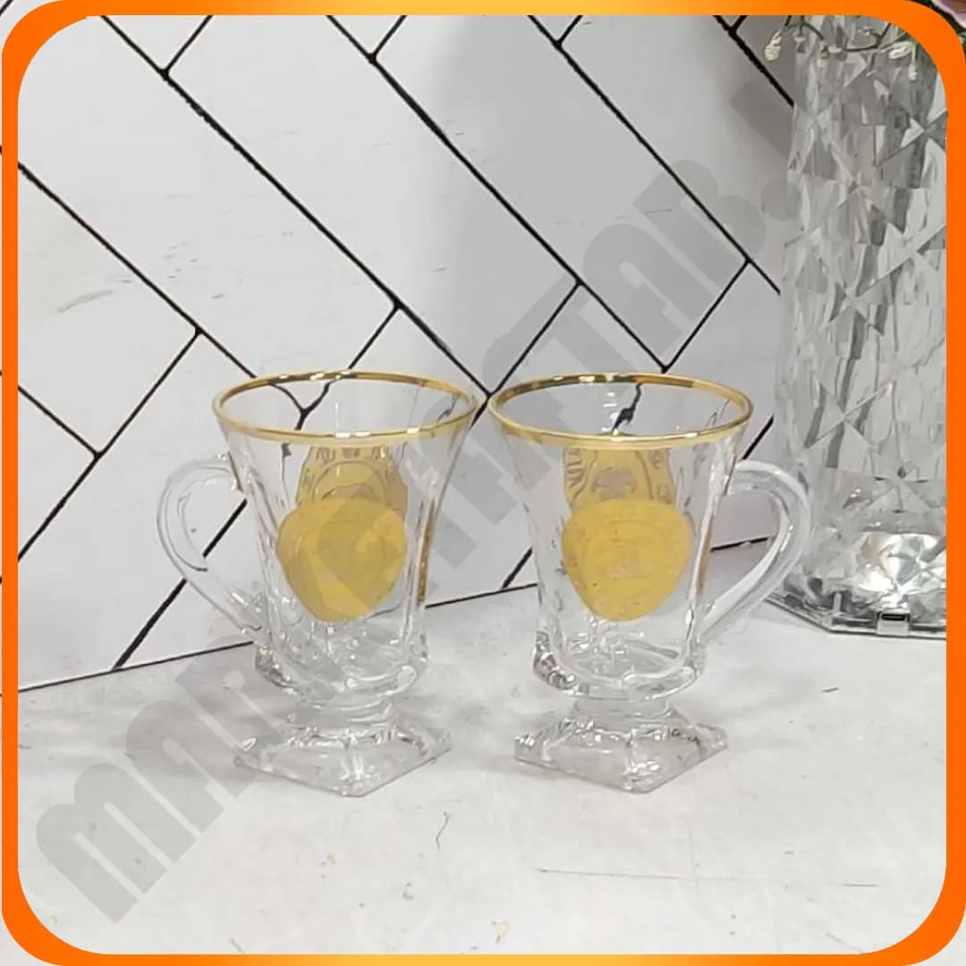 لیوان کوادرون لب طلا طرح چنل VR5085 ورمونت