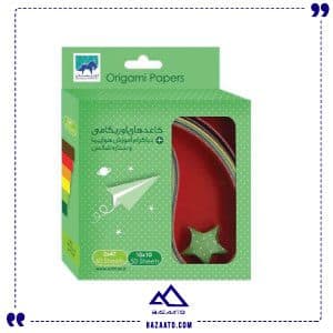 کاغذ اوریگامی 1010 و نواری همراه آموزش موشک اوریمان