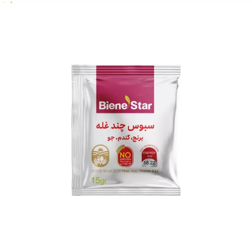 سبوس چند غله بین استار – 25 ساشه 15 گرمی — تصویر ۲