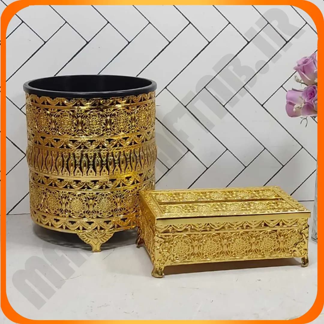 سطل و دستمال کلاسیک الیزابت طلایی زومبا