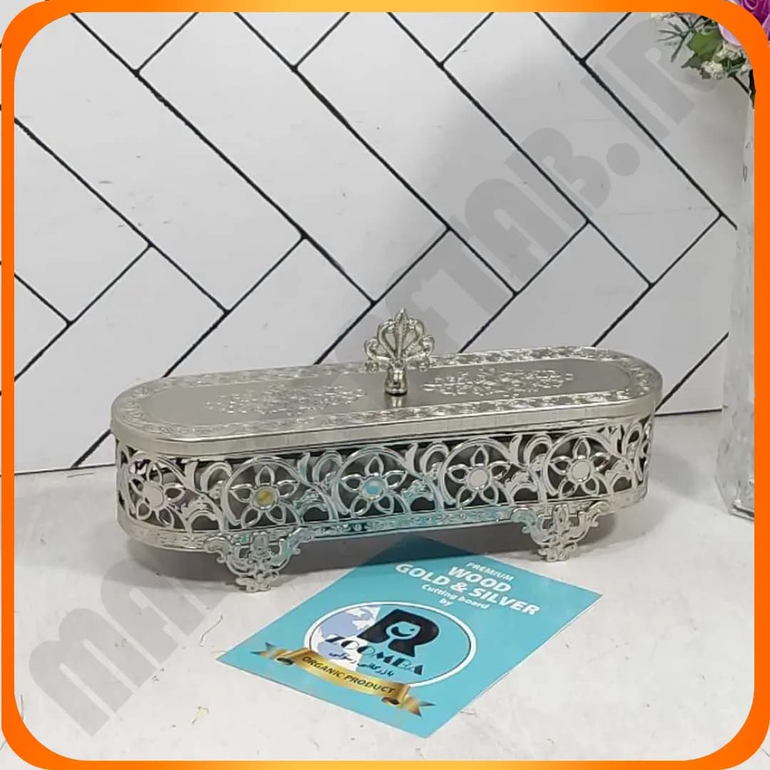 جا کادر وچنگال کشیده درب دار آینه ای سیلور زومبا