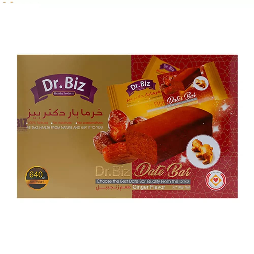 خرمابار زنجبیلی دکتر بیز – 32 عددی