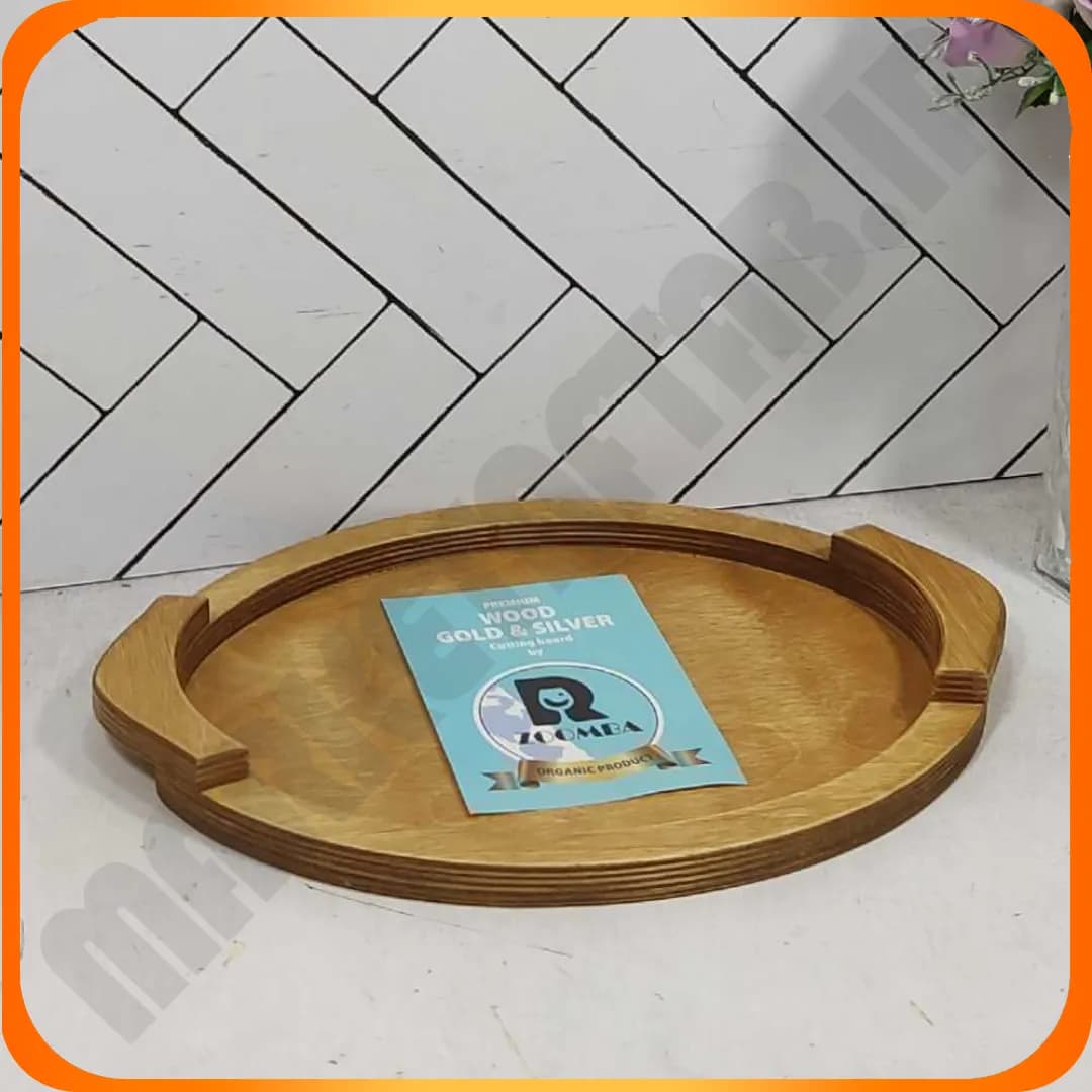 سینی تمام چوب بیضی متوسط زومبا