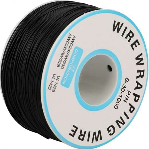 سیم وایرپ WRAPPING حلقه ای مشکی کد B-30-1000 — تصویر ۲