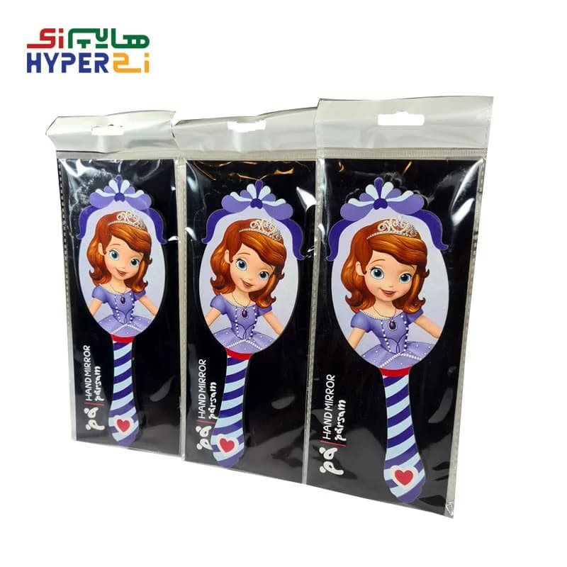 آینه دستی چوبی فانتزی دخترانه طرح سوفیا — تصویر ۲