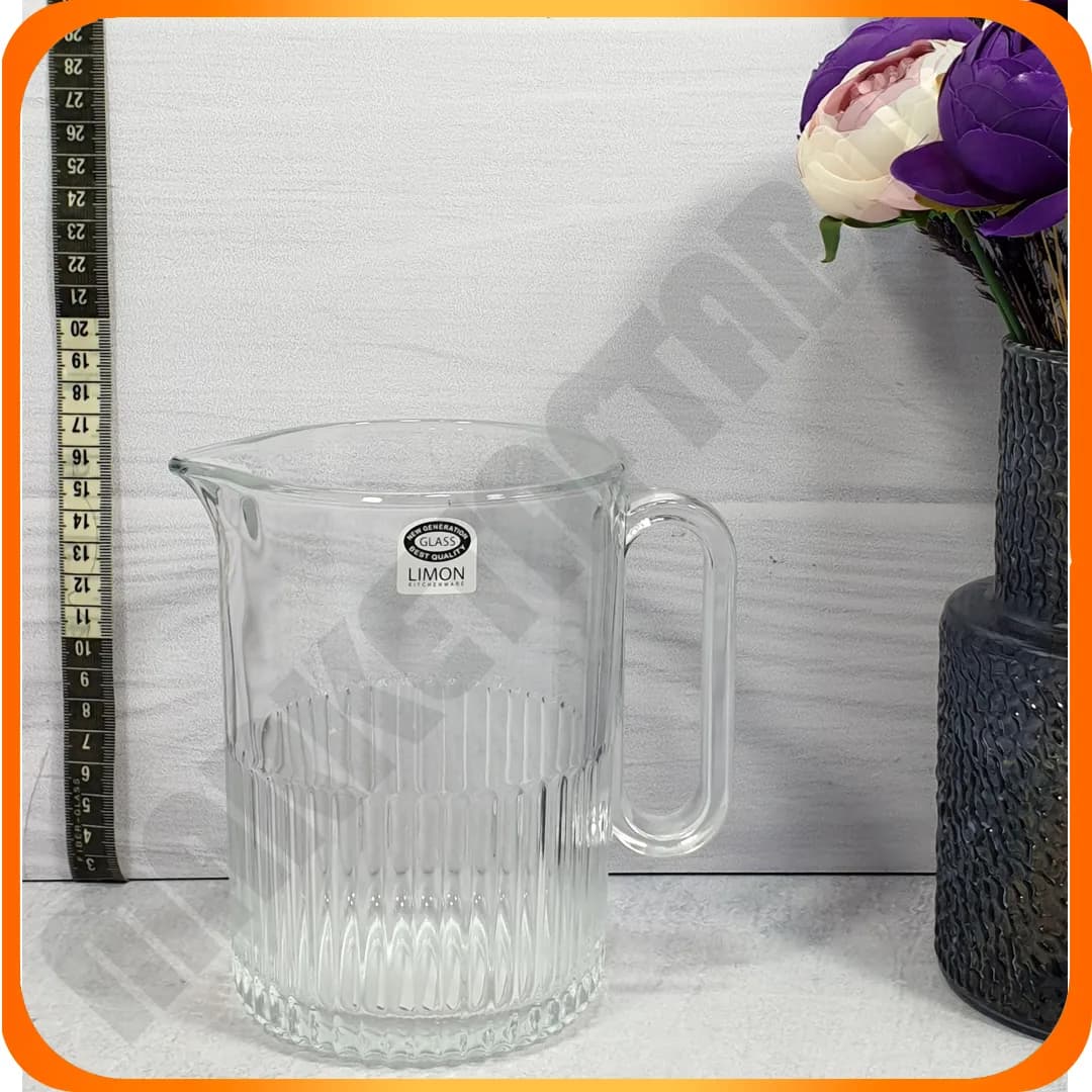 پارچ 222800 شیشه ای شیاردار لیمون