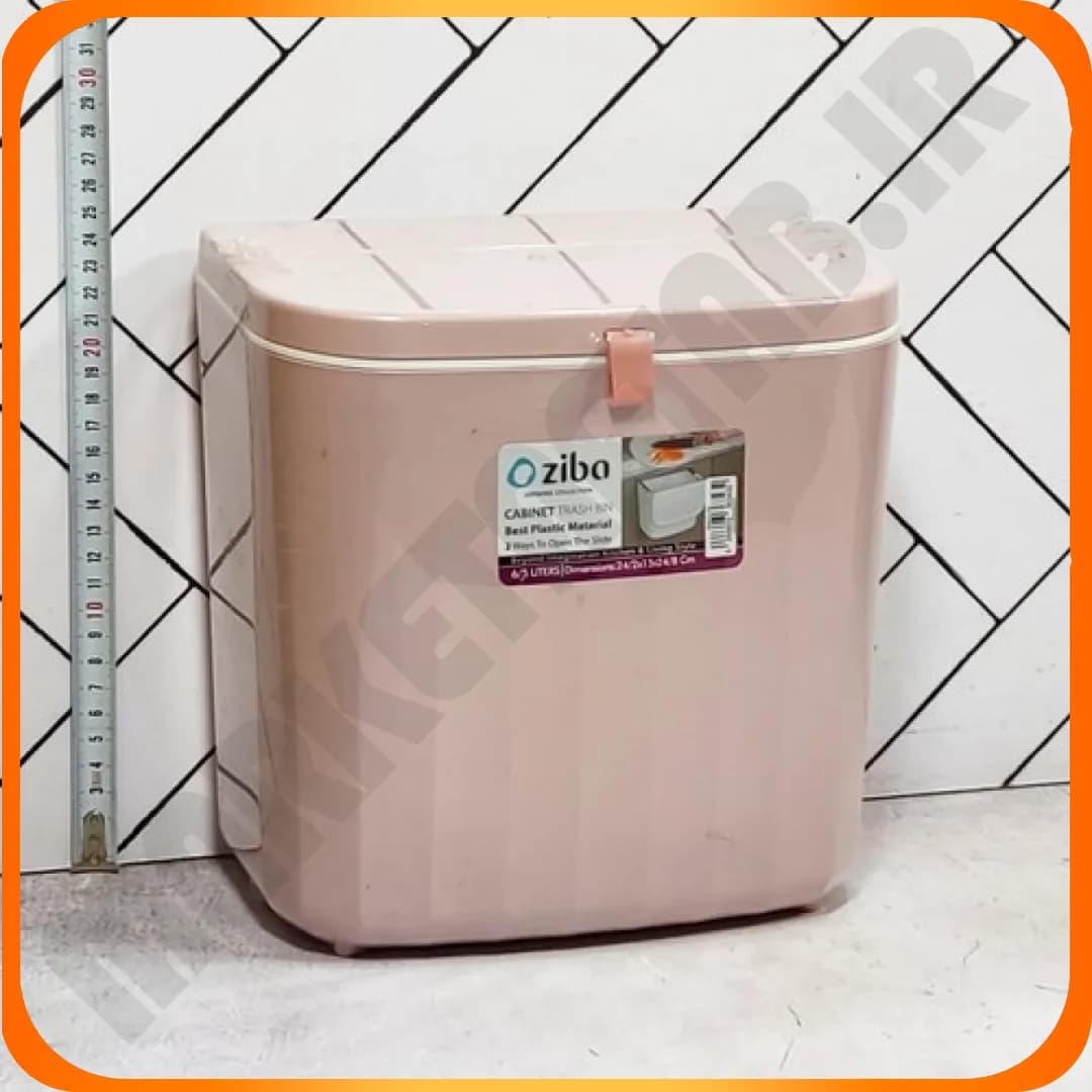 سطل کابینتی نویان 36343 صورتی کرپ زیباسازان — تصویر ۲