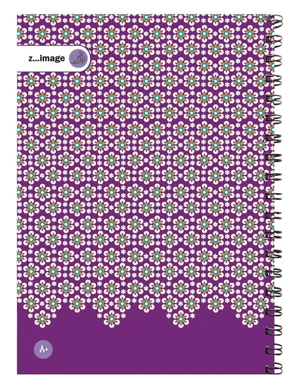 دفتر مقوایی سیمی 80 برگ زیماژ کد 31418