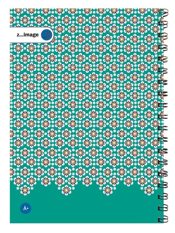 دفتر مقوایی سیمی 80 برگ زیماژ کد 31404