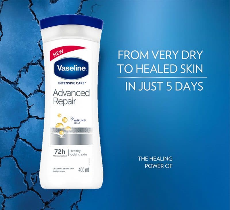 لوسیون بدن وازلین مدل Advanced Repair حجم ۴۰۰ml — تصویر ۲