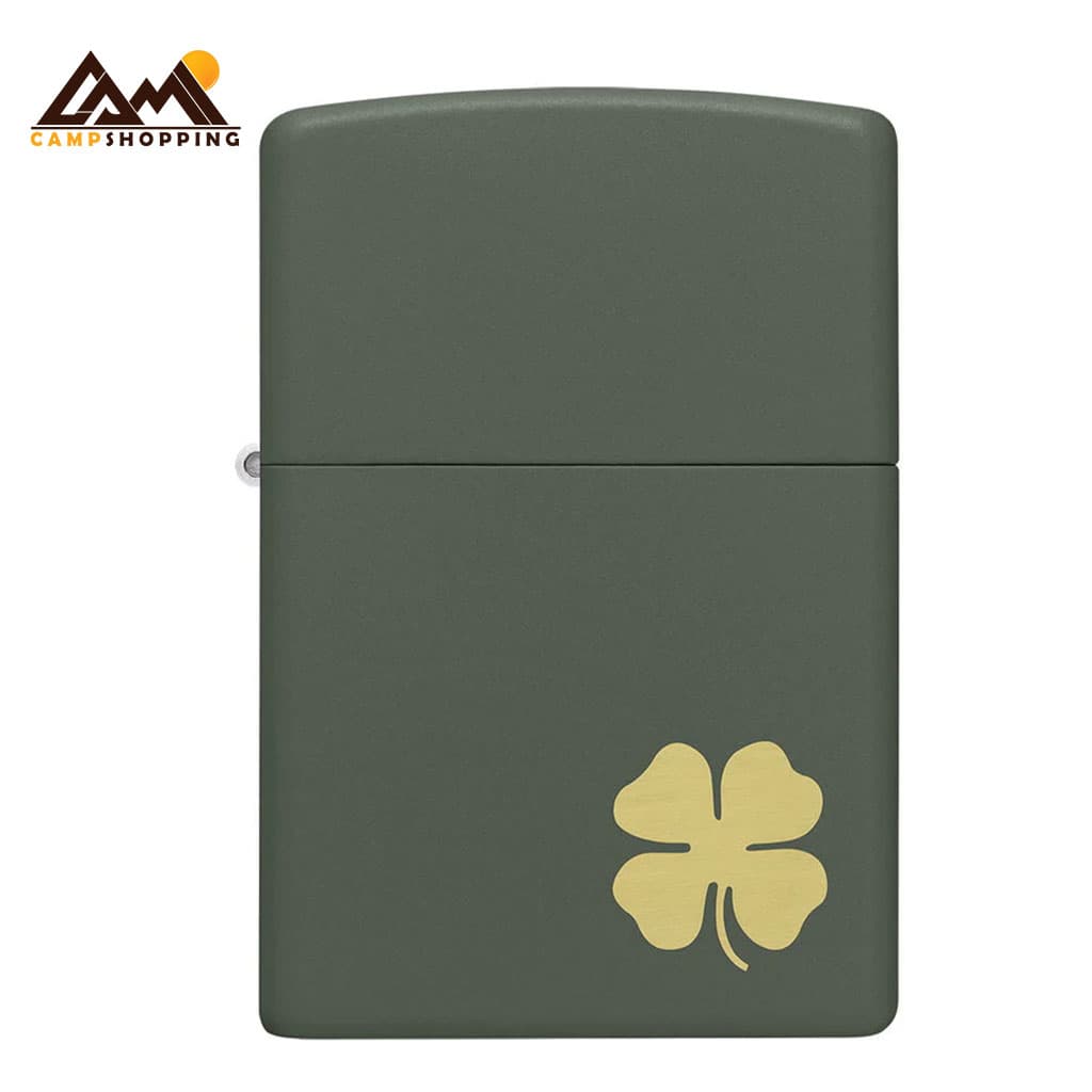 فندک زیپو طرح FOUR LEAF CLOVER کد 49796 — تصویر ۳